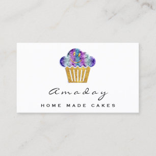  Bäckerei Zuhause Made Cakes Logo Muffin Golden S Visitenkarte