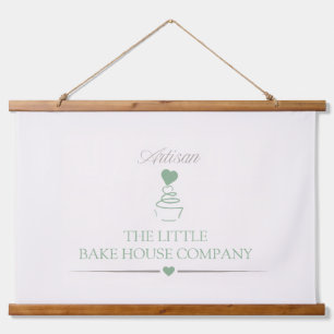 Bäckereibetrieb, Branding Boutique Wandteppich Mit Holzrahmen