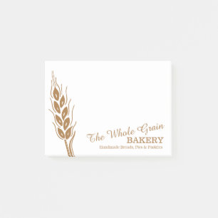 Bäckereigeschäfts-Weizenkeim-Post-Itanmerkungen Post-it Klebezettel