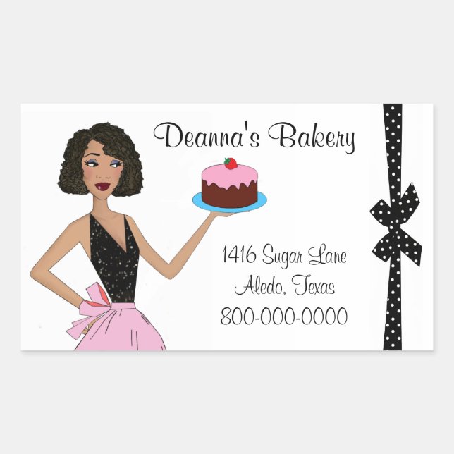 Bäckereikleber mit DIVAtude Rechteckiger Aufkleber (Vorderseite)