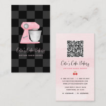 Bäckereimischer Rosé Schwarz Kariert QR-Code