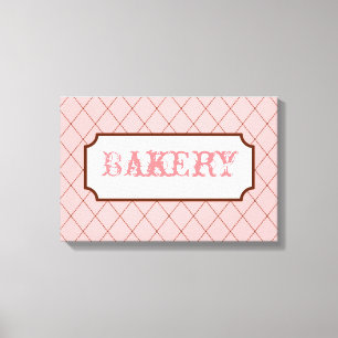 Bäckereischild-Wandkunst Leinwanddruck