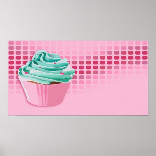 Bäckereischläger: Kuchen Poster (Vorne)