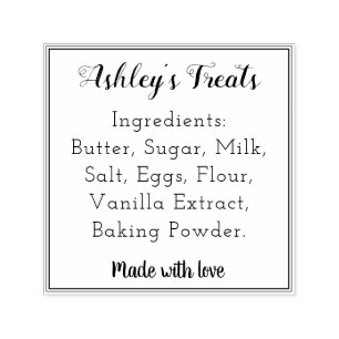 Bäckereizutaten, hausgemachte Backwaren Permastempel