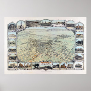 BäckerField California 1901 Vintage Poster