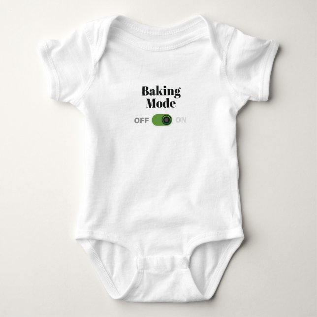Bäckergeschenk für Bäcker - Backmodus auf Geschenk Baby Strampler (Vorderseite)