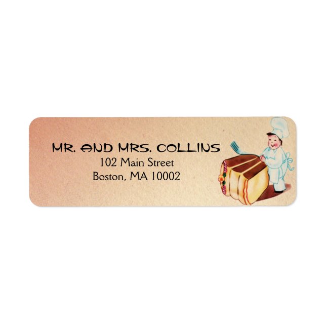 Backers Cake Address Labels (Vorne)