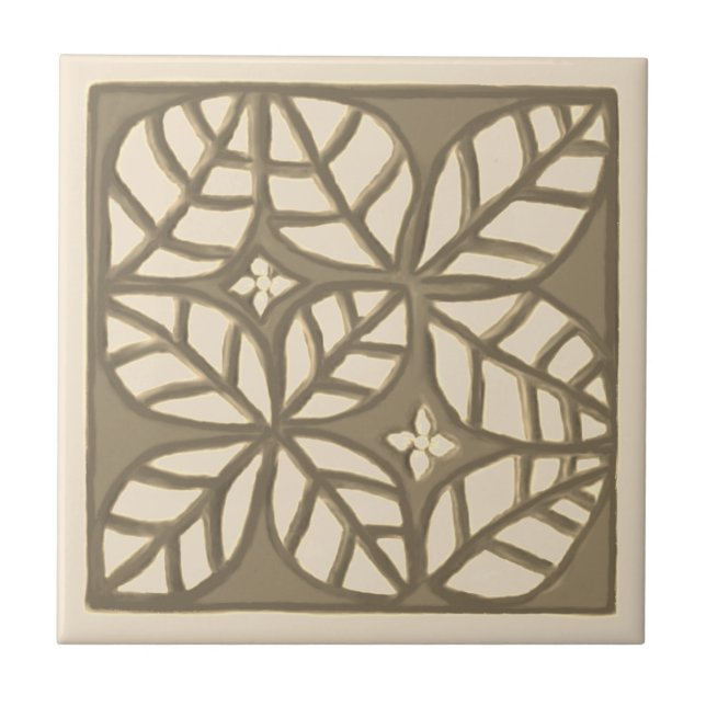 Backfliesen, Bräune und Creme Fliese (Vorderseite)