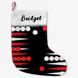 Backgammon-Board-Spiel Kleiner Weihnachtsstrumpf