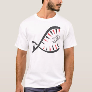 Backgammon DNA Piranha - Einzigartiges Board-Spiel T-Shirt