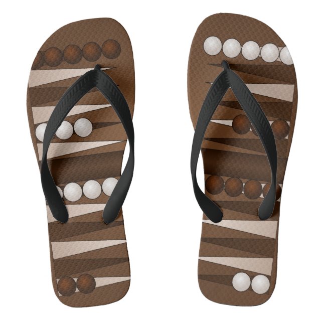 Backgammon Game Board Flip Flops (Fußbett)