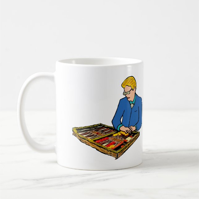 Backgammon Kaffeetasse (Links)