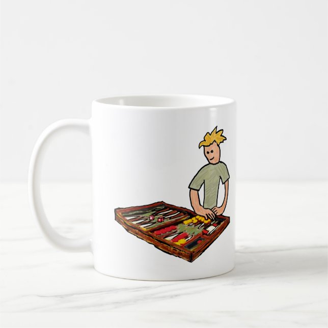 Backgammon Kaffeetasse (Links)