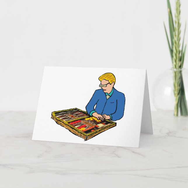 Backgammon Karte (Vorderseite)