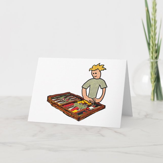 Backgammon Karte (Vorderseite)