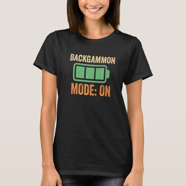 Backgammon-Modus bei Batteriebetrieb T-Shirt (Vorderseite)