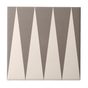 Backgammon Muster Bronze Tile Fliese