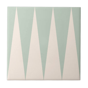 Backgammon Muster Light Green Tile Fliese