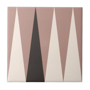 Backgammon Muster Terracotta Tile Fliese