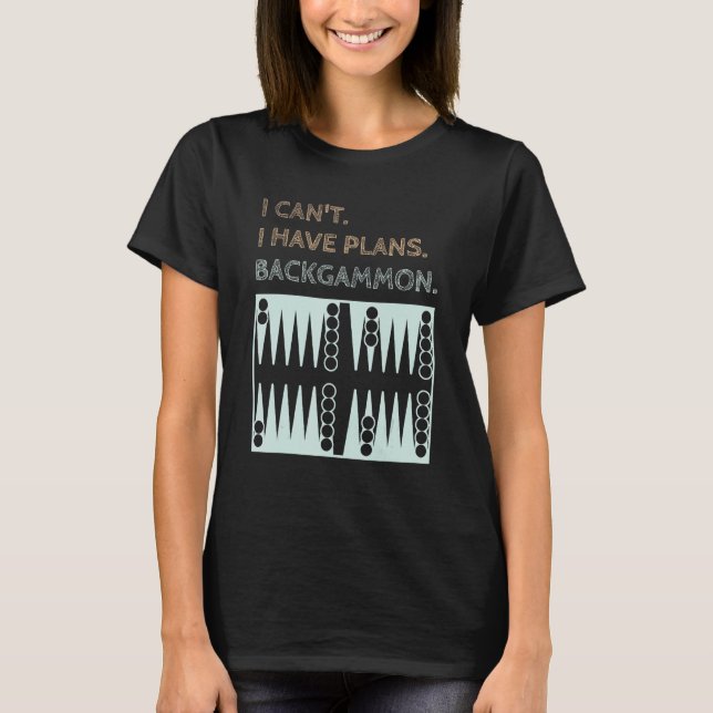 Backgammon Plans   Player 1 T-Shirt (Vorderseite)