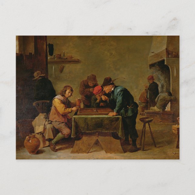 Backgammon Players, c.1640-45 Postkarte (Vorderseite)