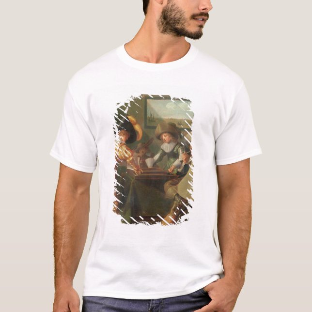 Backgammon-Spieler, 17. Jahrhundert T-Shirt (Vorderseite)