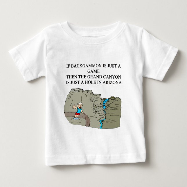 BACKGAMMON-Spieler Baby T-shirt (Vorderseite)