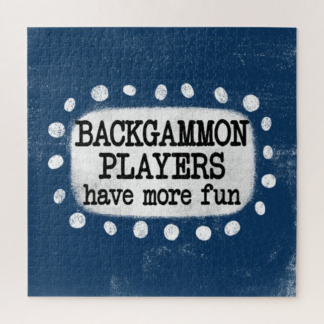 Backgammon Spieler haben mehr Spaß Jigsaw Puzzle (Vertikal)