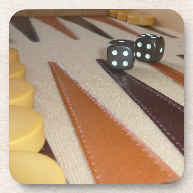 Backgammon-Untersetzer Untersetzer (Vorderseite)