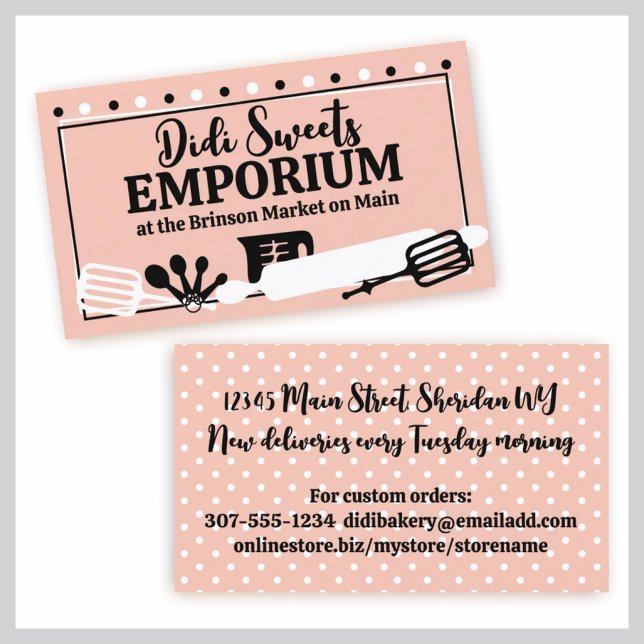 Backgebäck Koch Kuchen Kekse Visitenkarte (Von Creator hochgeladen)