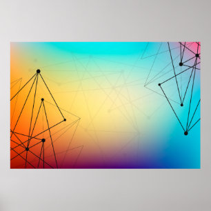 Background abstract line poster