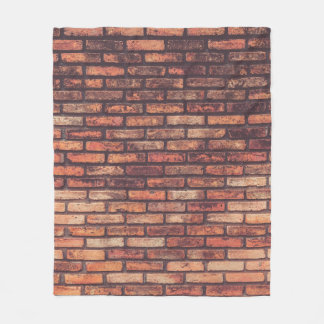 Background, alte Ziegelwand Fleecedecke