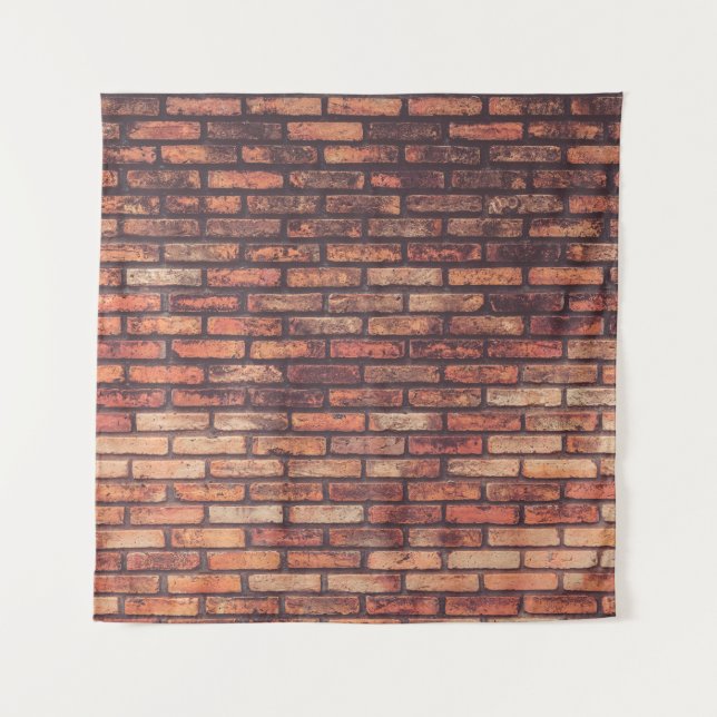 Background, alte Ziegelwand Wandteppich (Vorderseite)
