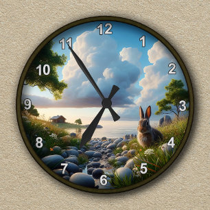 Background der Serenhalterung Runde Wanduhr