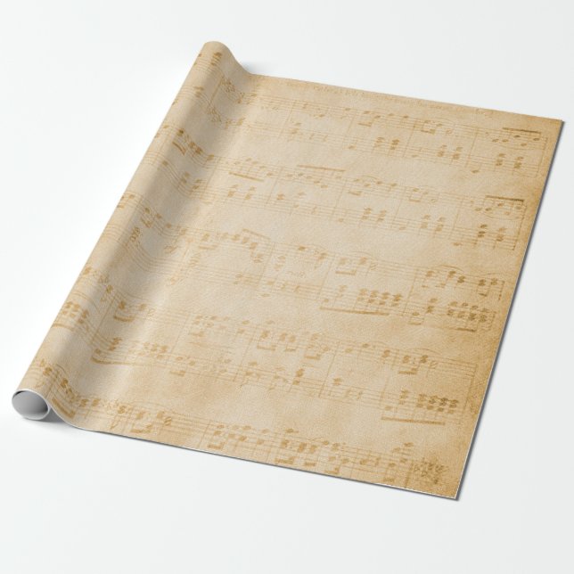 Background old vintage parchment geschenkpapier (Ungerollt)