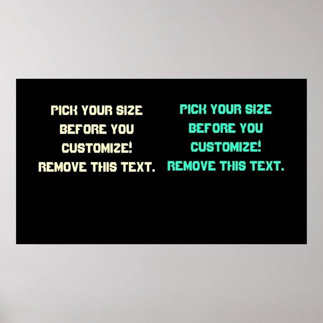 Background poster blanks large to small See Notes (Vorne)