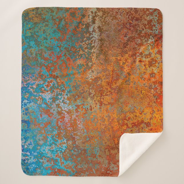 Background texture rust old brown sherpadecke (Vorderseite)