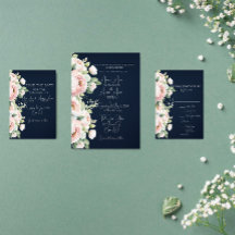 Background Wedding Pink Peonies Navy