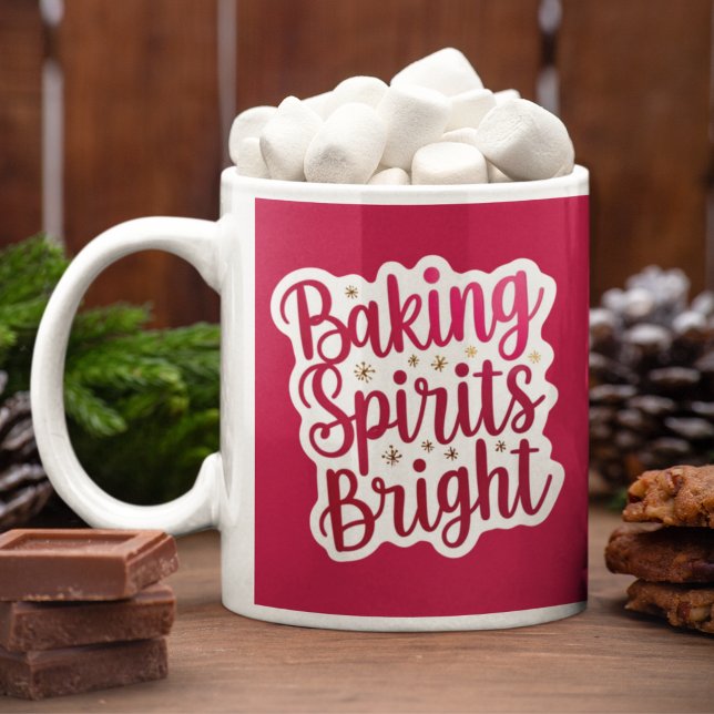 Backgummi Helle Tasse (Celebrate the holiday this year with this, "Baking Spirits Bright" mug! )