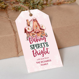 Backgummi Hellrosa Lebkuchen Haus Gefallen Geschenkanhänger