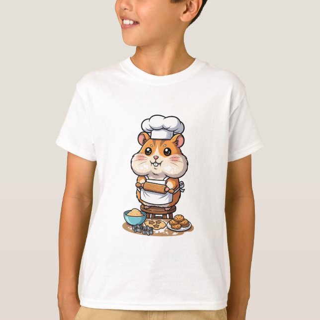 Backhamster-Koch Kleiner Bäcker Kinder T-Shirt (Vorderseite)