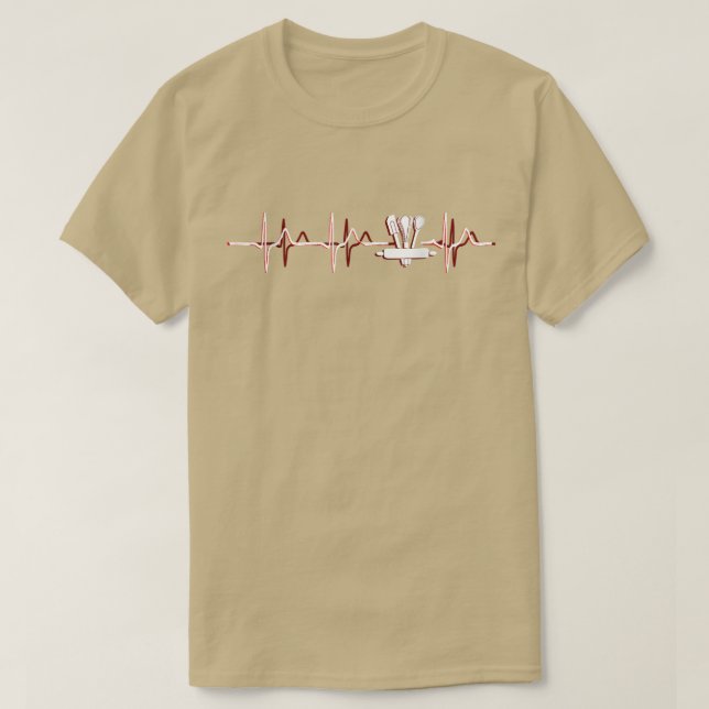 Backherd Herzschlag, Bäcker T-Shirt (Design vorne)