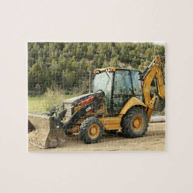 Backhoe Digger Traktor Puzzle (Horizontal)
