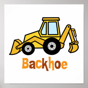 Backhoe Poster