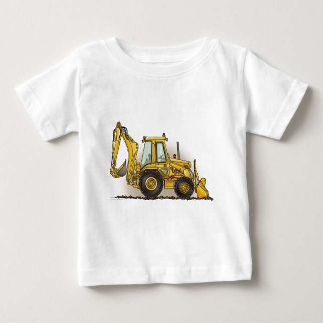 Backhoe Säugling T - Shirt (Vorderseite)