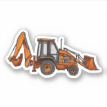 Backhoe-Sticker