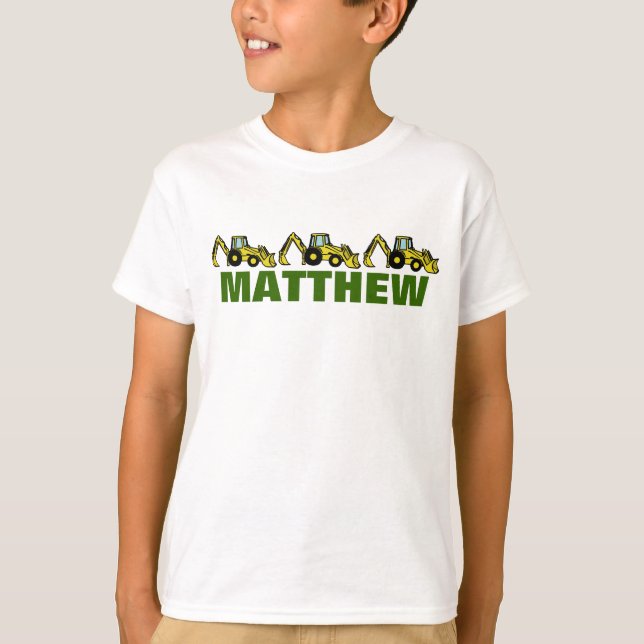 Backhoes für Matthew T-Shirt (Vorderseite)