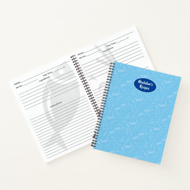 Backkochware Utensil Tool liefert Rezept Buch (Innenseite)