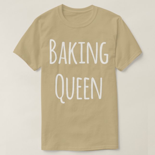 Backkönigin Funny Baker T-Shirt (Design vorne)