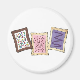 Backküche Frühstück Toaster Konditorei Gebäck Magnet